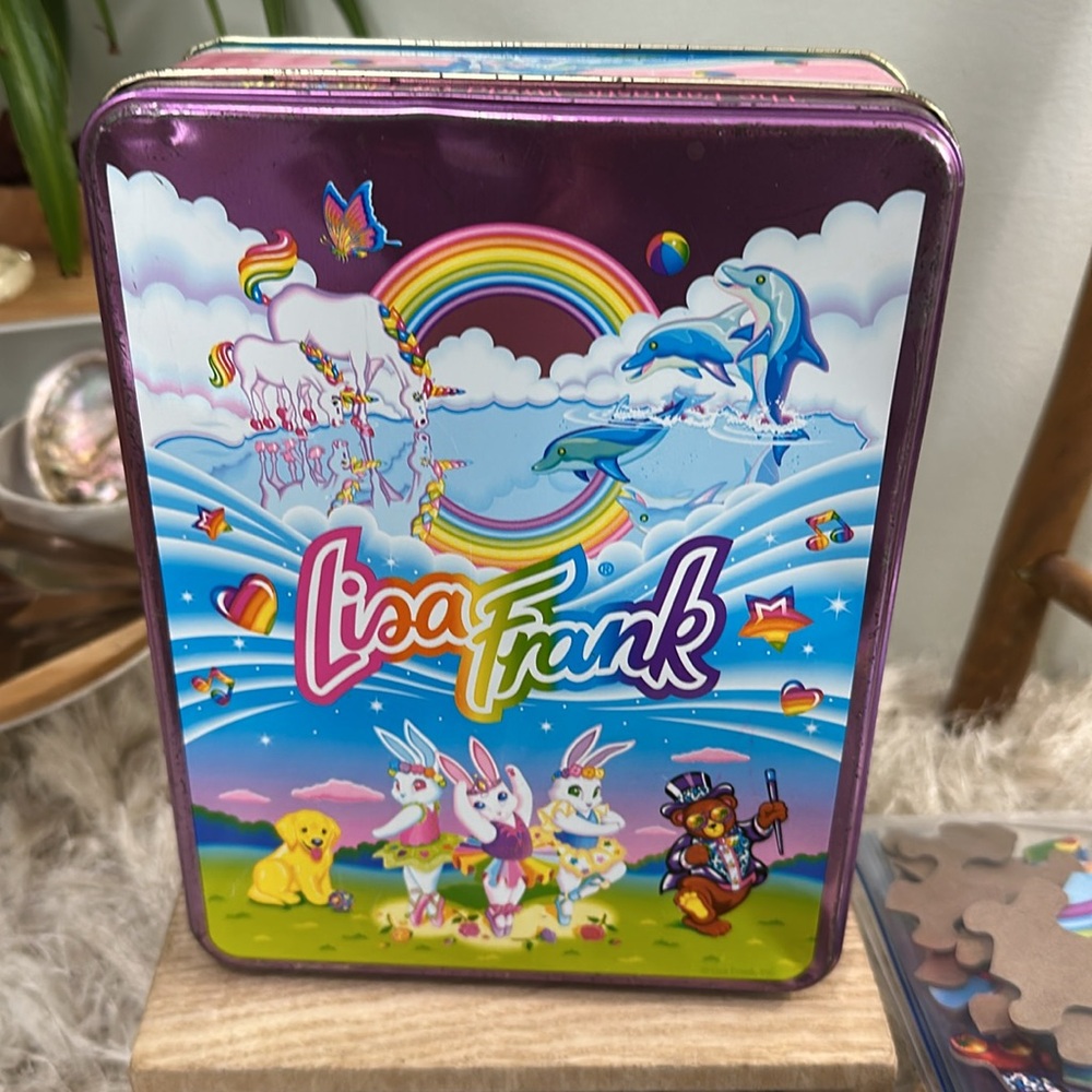 Lisa Frank Vtg 90s Vintage Lisa Frank Collectible Puzzle Tin *SEE DESCRIPTION - Picture 4 of 17